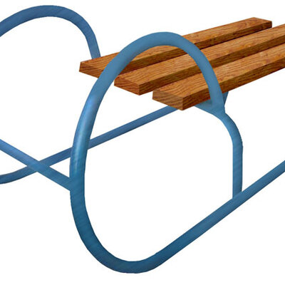 Dečije sanke sa metalnim ramom