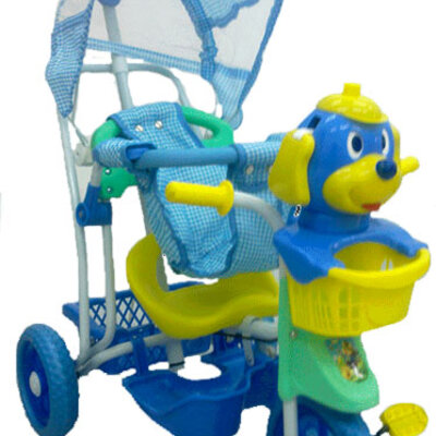 Dečiji tricikl sa tendom 401 plavi