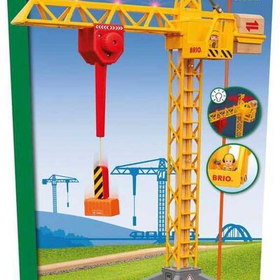 BRIO Igračka Građevinski kran sa svetlom 33835