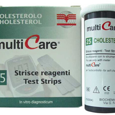 Dijagnostičke trake za holesterol za aparat MULTICARE 25 kom