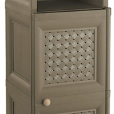 PVC Orman Sa Otvorenom Policom Colonnina Mista Tamno Sivi 8085573909