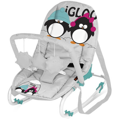 Bertoni Ležaljka za bebu Top Relax Grey&Green Igloo 10110021403