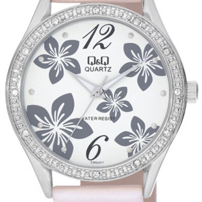 Q&Q ženski ručni sat sa kožnom narukvicom C203J311Y