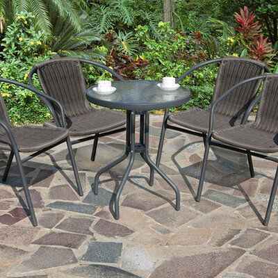 Garnitura Za Terasu i Dvorište Choco Rita - 4 Stolice i Sto