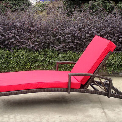 Ležaljka od Ratana Sa Jastukom i Točkovima - Lux