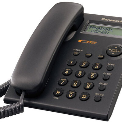 Fiksni žičani telefon Panasonic KX-TSC11 crni sa identifikacijom poziva