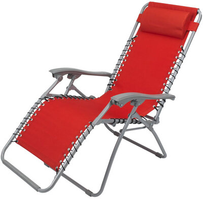 Ležaljka Camfold crvena