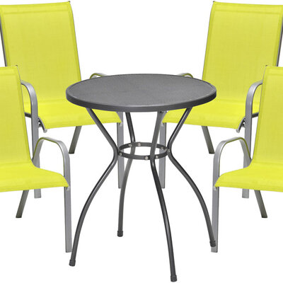 Garnitura Fresh - 4 Stolice + Sto