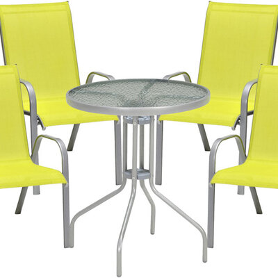 Baštenska Garnitura Fresh Lime - 4 Stolice + Sto