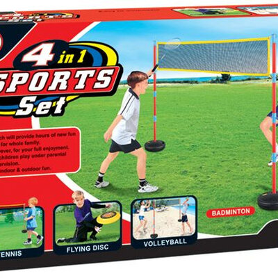 Sportski set 4 u 1 - odbojka, tenis, frizbi, badminton