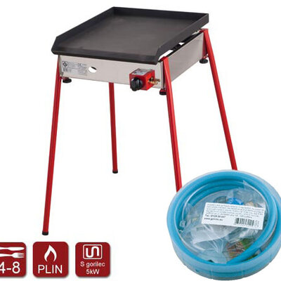 Plinski roštilj Gorenc Tradicija 40 sa gvozdenom pločom, nogarima i priključnim setom