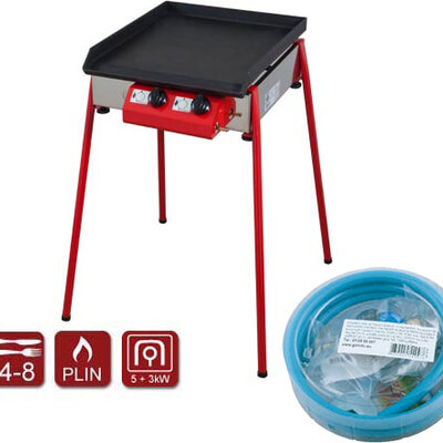 Plinski roštilj Gorenc Camping 40K sa nogarima i priključnim setom