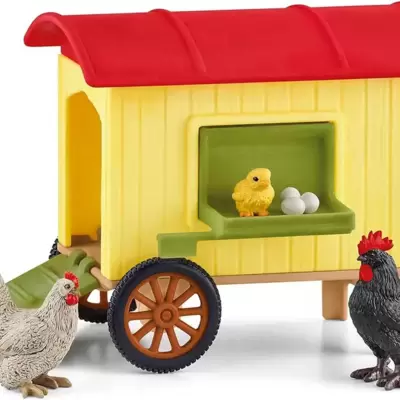Schleich® Figure Domaće životinje Pokretni kokošinjac i kokoške 42572