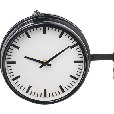 Dvostrani zidni sat 22cm