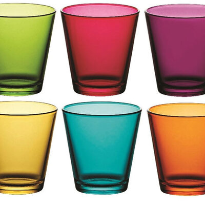 Set 6 raznobojnih čaša City Dekor Pasabahce 52516/1 101299