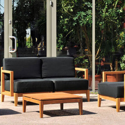 Garnitura od Drveta Campolieto - 2 Fotelje, Dvosed, Sto