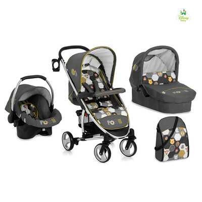 Hauck Trio Sistem - Kolica sa nosiljkom i autosedištem Malibu Pooh Spring 5050058