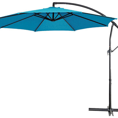 Zglobni Suncobran 270 cm - 8 Rebara - Blue