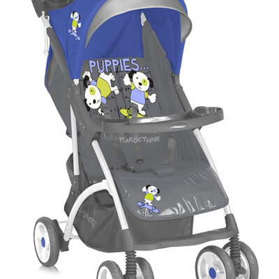 Bertoni Kolica za bebe Smarty Blue&Grey Puppies 10020351459A
