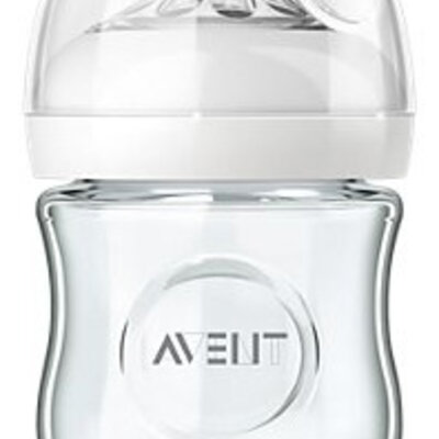 Avent Staklena flašica Natural 120ml sa cuclom za novorođenče 0m+