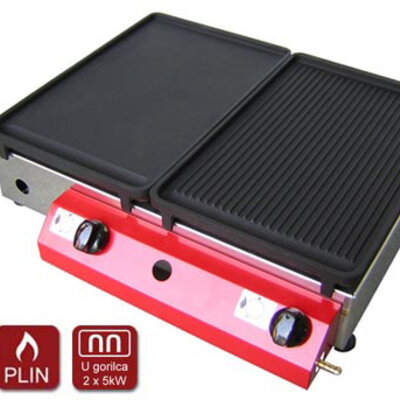Plinski roštilj Gorenc Tradicija 51 sa dve gusane ploče