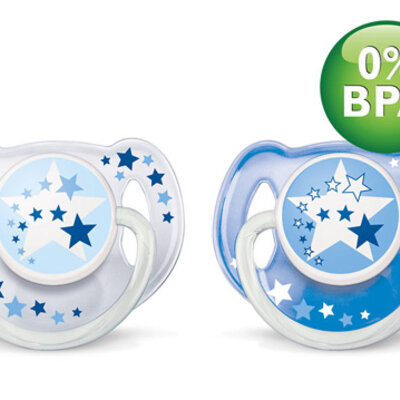 Avent Noćna svetleća cucla varalica 6-18 meseci 2kom.