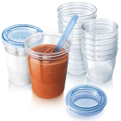 Avent Čašice Via 20 kom. za odlaganje izdojenog mleka i hrane