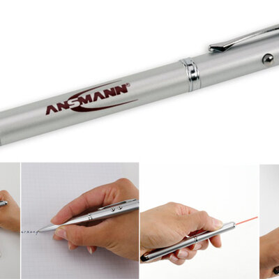 4 u 1 Laserski pokazivač, lampa, touch screen i hemijska olovka Ansmann AN 1600-0028