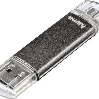 USB MicroUSB Flash memorija Hama Laeta Twin FlashPen 16GB 123957