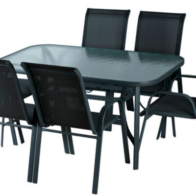 Garnitura od tekstilena Dub 6 Stolica i Sto