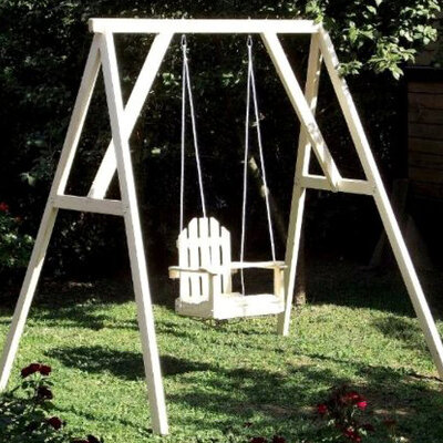 Dečija ljuljaška Tara sa nosačem natur