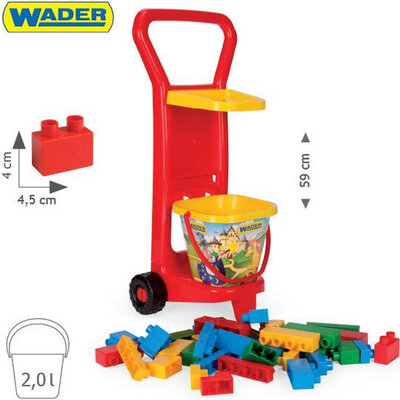 Dečiji set sa kockama i stalkom Wader 10777