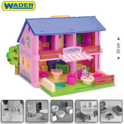 Kućica za lutke sa nameštajem Wader 25400