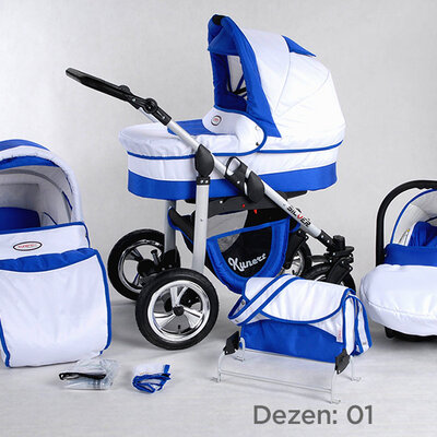 Kunert Kolica za bebe Silver Set 3u1 01