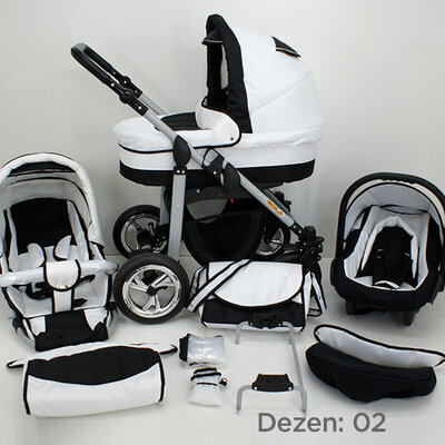 Kunert Kolica za bebe Silver Set 3u1 02