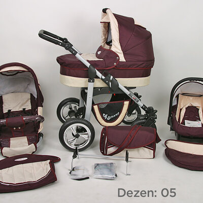 Kunert Kolica za bebe Silver Set 3u1 05