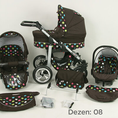 Kunert Kolica za bebe Silver Set 3u1 08
