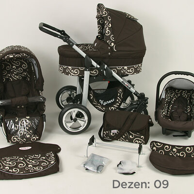Kunert Kolica za bebe Silver Set 3u1 09