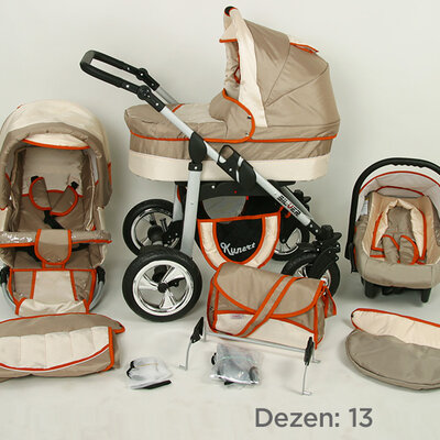 Kunert Kolica za bebe Silver Set 3u1 13