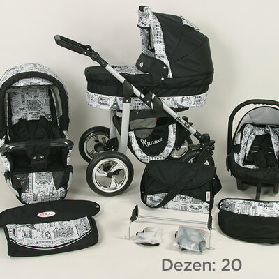 Kunert Kolica za bebe Silver Set 3u1 20