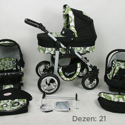 Kunert Kolica za bebe Silver Set 3u1 21