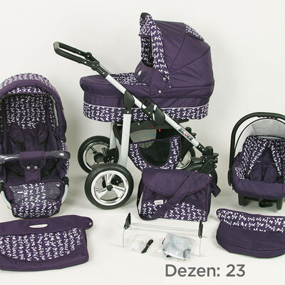 Kunert Kolica za bebe Silver Set 3u1 23