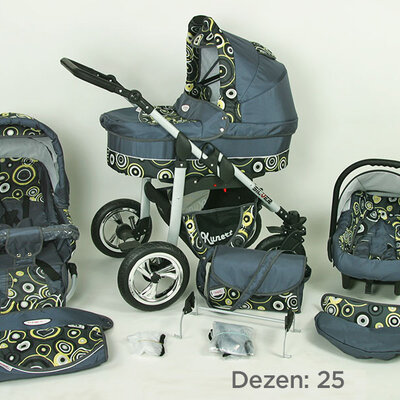Kunert Kolica za bebe Silver Set 3u1 25