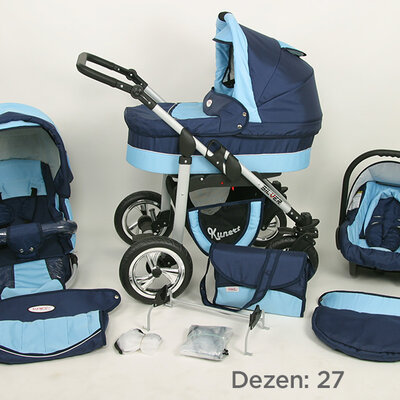 Kunert Kolica za bebe Silver Set 3u1 27
