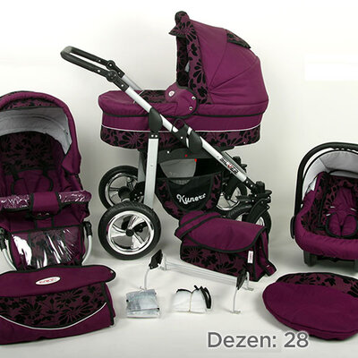 Kunert Kolica za bebe Silver Set 3u1 28