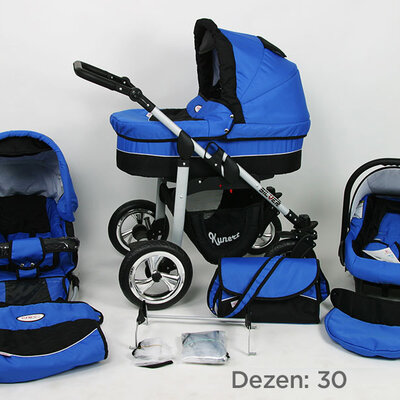 Kunert Kolica za bebe Silver Set 3u1 30