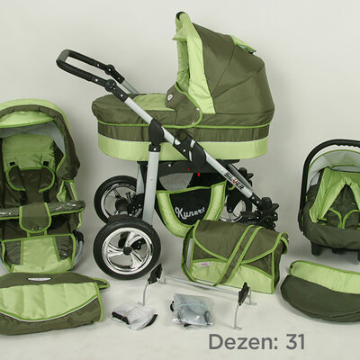 Kunert Kolica za bebe Silver Set 3u1 31
