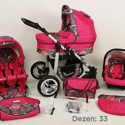 Kunert Kolica za bebe Silver Set 3u1 33