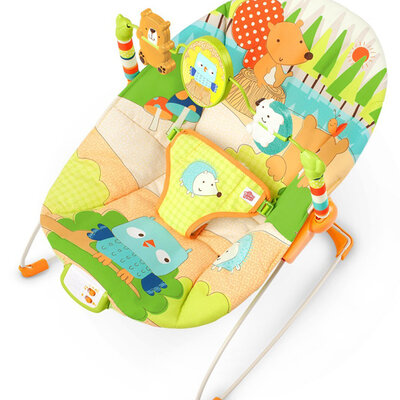 Bright Starts Bebi Ležaljka sa melodijama i vibracijom Little Explorer