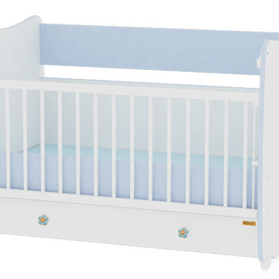 Lorelli Drveni krevetac za bebu Dream White Blue